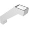 Ekena Millwork 3-in. W x 12-in. D x 12-in. H Burlington Architectural Grade PVC Knee Brace BRCP03X12X12BUR - alternate 3